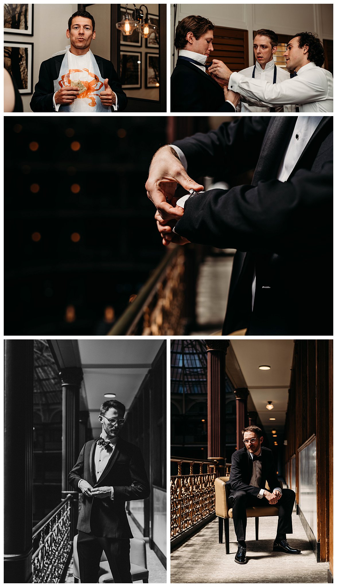 Groom portraits at the Hyatt hotel in Cleveland.