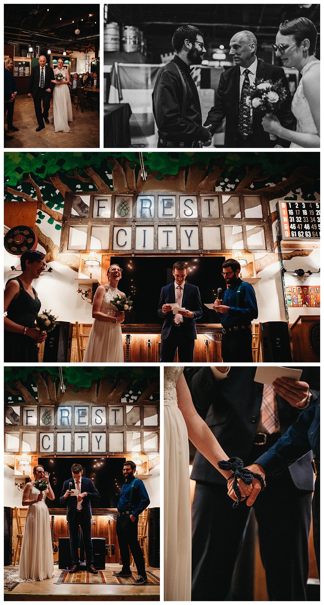 Forest City Brewery Cleveland Wedding Ceremony.