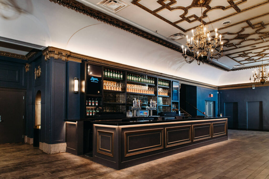 Renovated large bar to serve many guests in Cleveland.