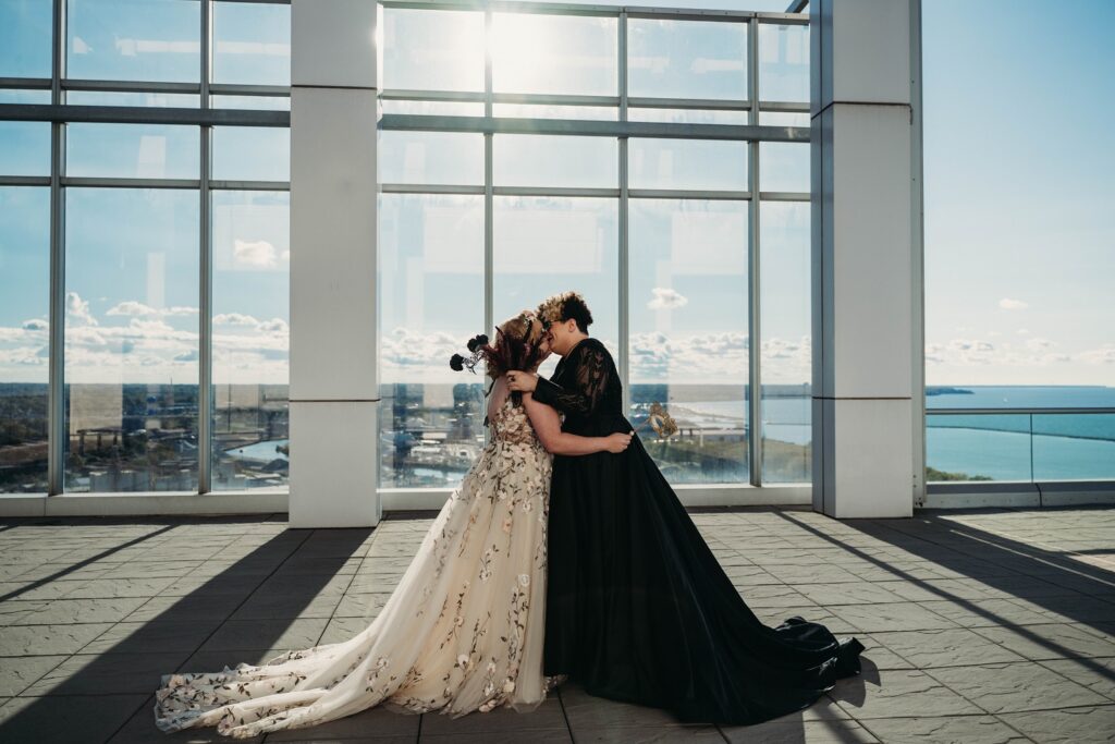 First look for brides at Lago East Bank at the Penthouse.